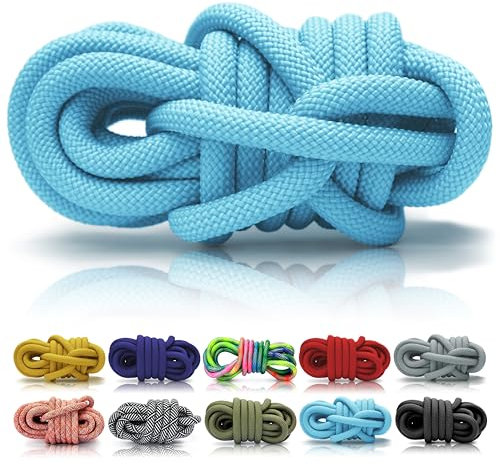 Ganzoo © PPM Seil 20 Meter, Tauseil, Hunde-Leine, Halsband, Takeln, Polypropylen Multifilem Rope, 10mm Stärke, Pastellblau