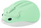 Tynerza Adorable souris sans fil en forme de hamster portable de voyage 1200 DPI Nouveauté optique unique petite souris silencieuse sans fil pour ordinateur portable PC pour enfants cadeau (vert)