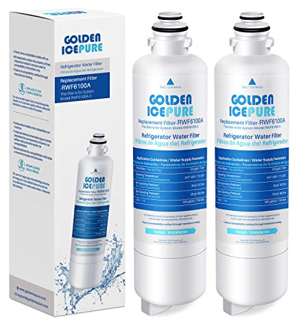 Golden ICEPURE Refrigerator Water Filter Replacement for Siemens Bosch Neff Ultra Clarity Pro 11032518 BORPLFTR50,BORPLFTR55,KS50ZUCP RA450012,2PACK