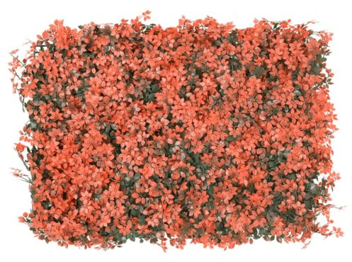 vidaXL Clôture Feuilles d’Érable Artificielle 24 pcs, Panneaux de Haies, Brise-Vue d'Intimité, Écran de Décoration Jardin Extérieur, 40x60 cm