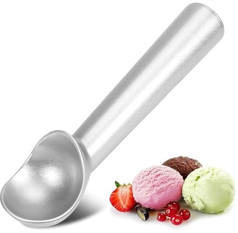 Ice Cream Scoop, Aluminum Ice Cream Scooper,18cm/7.1Inch Non-Stick ice Cream Scoop with Antifreeze Handle for Hard ice Cream, Fruit Puree, and Potato mash