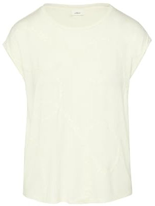 s.Oliver BLACK LABEL Damen 2157278 T-Shirt mit Pailletten, 02D0, 36