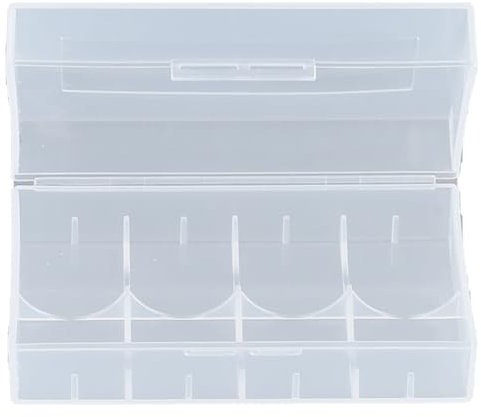 Transparente Batterie-Aufbewahrungsbox für 1 Stück / 2 Stück 21700 Batterien, schützt Ihre Batterien, verhindert Kurzschluss- und Staubspeicherung