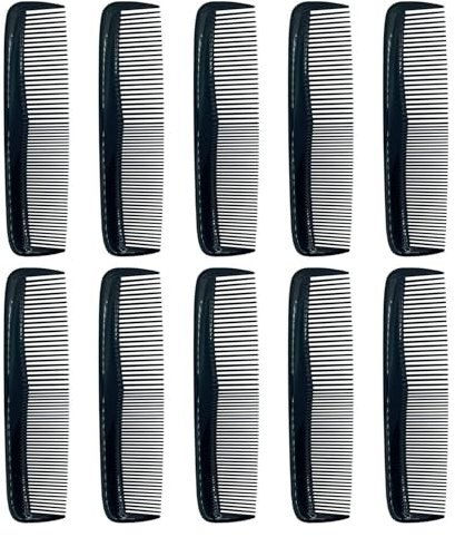 10 Kämme, Herrenkämme, Damenkämme, Haarkämme, Taschenkämme, Herrenfriseurkämme, Kamm-Multipack, Kunststoffkämme