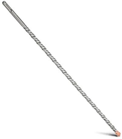 MOXPIFY Foret SDS Plus 10 x 460 mm avec double hélice pour marteau perforateur, béton, pierre, pierre naturelle