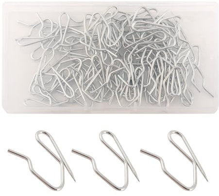 Set di ganci per tende da 60 pezzi per elegante decorazione della finestra, gancio per tende multifunzionale, facile installazione per tende da porta e doccia