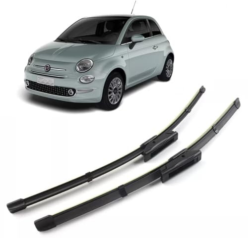 KIT 2 SPAZZOLE TERGICRISTALLO ANTERIORE PER FIAT 500 312 DAL 2007 600MM+350MM
