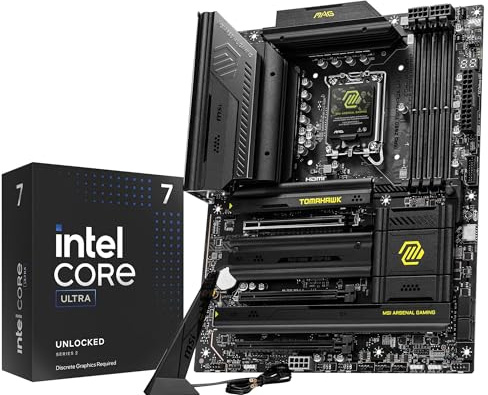 Micro Center Combo scheda madre CPU - Processore Intel Ultra 7 265KF 20-core sbloccato per desktop con scheda madre MAG Z890 Tomahawk WiFi Gaming LGA 1851 ATX