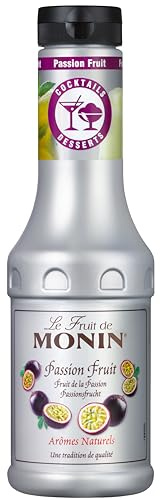 MONIN Le Fruit Passionsfrucht - Fruchtpüree Mix 0,5 l | Passionsfrucht Fruchtpüree-Mix für Cocktails, Matcha, Mocktails, Smoothies & Desserts und leckere Maracuja Drinks