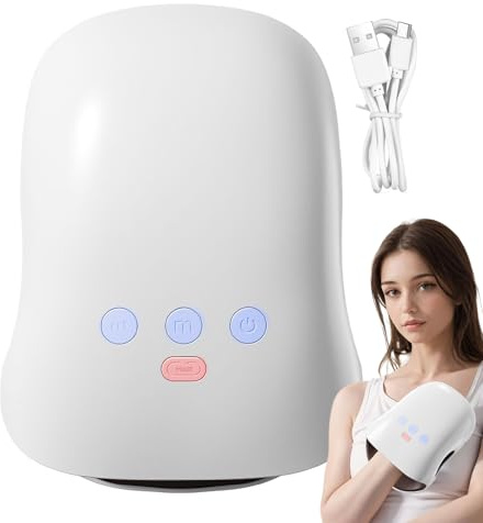 Handmassagegerät mit Wärme Finger-Handflächen-Kompressionsmassage 3 Stufen | Elektrisches Hand- und Handgelenk-Massagegerät Leicht für Männer, Frauen, Jugendliche, Teenager,