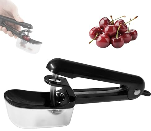 Rimozione dei noccioli di ciliegia, manuale con contenitore di raccolta, per ciliegie e frutta, facile da pulire, ideale per cucina, campeggio e viaggi