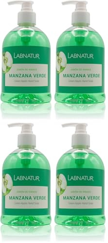 Savon mains pomme verte 500 ml Labnatur (Lot de 4)