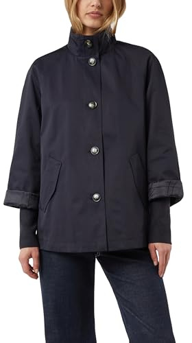 COMMA Cape-Jacke mit Stehkragen und Rippbündchen