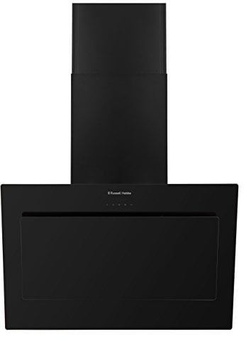 Russell Hobbs RHGCH902B 90cm Wide Black Glass Chimney Cooker Hood