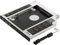 Poppstar Caddy per SSD HDD disco rigido 2,5 (7 mm, 9,5 mm) Adattatore notebook HDD al posto del lettore DVD / slot CD Sata 3 da 9,5 mm (per portatile ecc.)