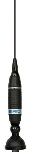 Sirio Antenne Omega 27, Antenna Cb Veicolare, Frequenza 27-28.5Mhz, Base Ne, Potenza Massima 150W Short Time, Stilo Inox Nero, Inclinabile 180°, Altezza 0,945Mt, Cavo 4Mt in Dotazione