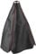 Qiilu Car Gear Schaltknauf, Staubschutz, Schalthebelabdeckung, Kunstleder, Schwarz, Unifür Versal, Schwarz