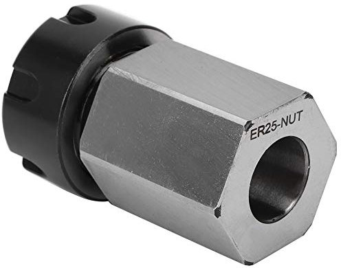 ER25/32/40 Collet Hex Collet Chuck Holder, Pinza esagonale ER in acciaio al carbonio ad alta resistenza per macchina taglio con incisione al tornio CNC(ER25)