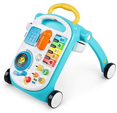 Baby Einstein, Musical Mix ‘N Roll 4-in-1 Baby Lauflernhilfe & Spieltisch, Entdecken Musik, Farben & Tiere, Lauflernwagen mit Spielstation, Elektronische Spielzeug, Kinder ab 6 Monaten (1er Pack)