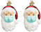 AGDLLYD 2022 Anhänger Weihnachtsmann mit Maske, Weihnachtlicher Baumschmuck Weihnachtsbaum Anhänger Christbaumschmuck Weihnachtsgeschenke (2 Stück)