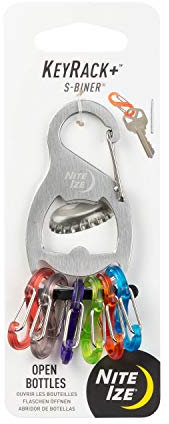 NiteIze KeyRack+ S-Biner Stainless Steel, Silber, Einheitsgröße