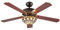 Deckenventilator mit Beleuchtung LED Licht Leise Tiffany LED schlafzimmer Deckenleuchte Ventilator Leise Fernbedienung mit timer Ventilatorlicht Deckenlampe für Wohnzimmer Kinderzimmer Esszimmer