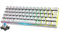 FELiCON x ZIYOU LANG T60 Mini 60% RGB Tastiera da Gioco, Interruttore Blu Meccanico con 62 Tasti Compatti, 18 LED Chroma Retroilluminati Personalizzabili, Cavo USB Type-C QWERTY per PC Mac-Bianco