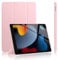 Soke Case for iPad 9th Generation 2021/ iPad 8th Generation 2020/ iPad 7th Gen 2019, [Slim Trifold Stand + Auto Wake/Sleep], Premium Protective Hard PC Back Cover for Apple iPad 10.2 Inch(Pink)