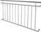 UISEBRT Französischer Balkon Edelstahl Fenstergeländer Außen Treppengeländer Balkongeländer Geländer Terrassengeländer (156 * 90cm)
