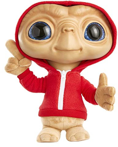 ET El extraterrestre Peluche 40 aniversario Cuerpo blandito, juguete con luces y sonidos, regalo +3 años (Mattel HMG04)