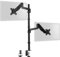 VIVO Dual Monitor Arm Extra Tall Mount for Screens up to 32 inches, Pneumatic Height Adjustment, Full Articulating Heavy Duty VESA Stand with Desk C-clamp and Grommet, STAND-V012K