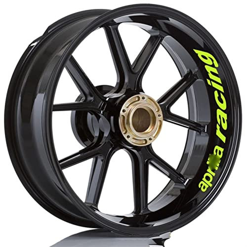 AXWT Decalcomania Adesivi per Ruote Impermeabili per Pneumatici per Moto Decalcomanie per Strisce Riflettenti per Aprilia Racing RS4 RS125 Tuono Caponord RSV4 (Color : 3)