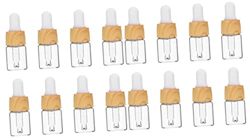LALAFINA 16 Stück Aufbewahrungsflaschen Für Zu Hause Durchsichtige Augenbehälter Reisetropfer Deckel Parfüm Für Kosmetik Mattiert Ml Bernstein Mit Creme Ätherische Seife Tragbar