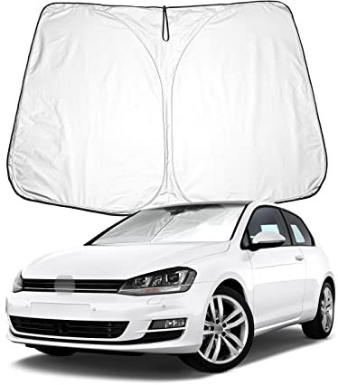 BIXUAN Golf 7 Parasol Compatible con VW Golf MK 7 Seat Leon MK3 Cupra 5F 2013-2019 Parabrisas para Golf 7.5 la Cubierta Delantera del Coche Parabrisas Parabrisas Bloqueado Cubierta UV