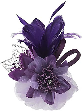 MoreChioce Boutonnière Fleur Délicate, Mariage Hommes Costume Robe Corsage Tissu Fleur Broche Broche Bal Banquet Fête Mariage Fleur Accessoires Boutonniere Mariage Fleur,Violet