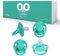 Love Noobs Ciuccio, Design Simmetrico, Set da 4 Ciucci, Ciuccio 0-6 Mesi, Ciuccio 0-2 Mesi, Ciuccio Neonato 0-3 Mesi, Ciuccio 0 Mesi, Ciuccio Silicone