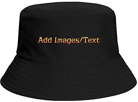 personalisierter Fischerhut Add Images Text Fischerhut für Männer Frauen Geburtstagsgeschenke