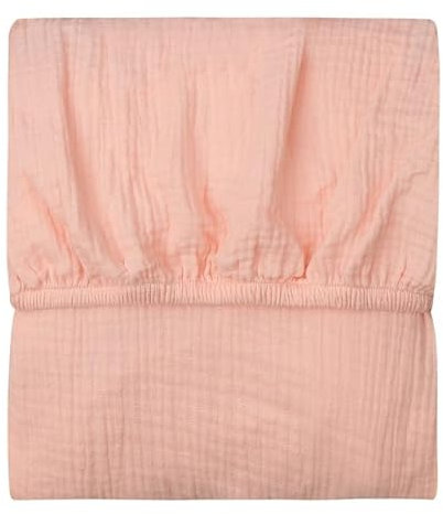 Musselin Baby Spannbettlaken für Kinderbett Bio-Baumwolle Krippe Blatt für Standard Krippe und Kleinkind Matratzen Kinderbett Spannbetttuch 130 * 70 * 25 cm