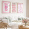 Lucky You Pink Wandkunst, Gästekaro, adrette Wanddekoration, trendige, ästhetische Leinwand, Wandkunst, flippiges Poster, niedliche Bilddrucke, inspirierendes Kunstwerk für Zimmer, Schlafzimmer, 30,5