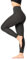 Bellivalini Damen Lange Leggings High Waist Slim aus Viskose für Sport Yoga Gym BLV50-292 (DunkelMelange, XXL)
