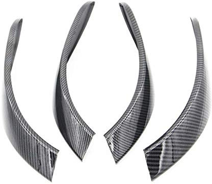 EVURU Carbon Look Innen Türgriff Abdeckung Trim Fit for BMW 3 Serie F30 F31 2013-2017 GT F34 14-17 &; 4 Serie 4 Dr F36 15-17 Innentürgriffe