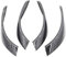 EVURU Carbon Look Innen Türgriff Abdeckung Trim Fit for BMW 3 Serie F30 F31 2013-2017 GT F34 14-17 &; 4 Serie 4 Dr F36 15-17 Innentürgriffe