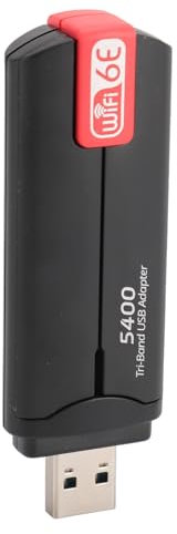 5400Mbps USB WiFi Adapter Tri Band WiFi 6E Wireless Network Adapter for Desktop Laptop PC