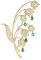 Lllunimon Elegante Bell Orchidee Blume Brosche Pins, Exquisite Strass Blume Broschen Corsage Schal Pins Kleidung Zubehör Geschenke