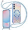 Kokio Funda Glitter Magnética para Samsung Galaxy S24 FE 5G con Cuerda [Compatible con MagSafe] Antigolpes TPU Carcasa para Mujeres Niñas Protección de Cámara Case para Samsung S24 FE Azul