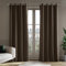 Deconovo 100% Verdunkelungsvorhänge Velvet Curtains Blickdicht Gardinen mit Ösen Samtvorhänge Schlafzimmer Vorhang Samt Thermogardine Dicke Thermovorhang, 290x140cm(HöhexBreite), Dunkelbraun, 2er Set