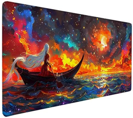 BEIJUYHU Stoff-Gaming-Mauspad, optimiert für Gaming-Sensoren, Desk Mat mäßige Oberflächenreibung, rutschfeste Mausmatte, Mac- und PC-Gaming-Zubehör, 1000x500x3mmGelb Boot 4-M