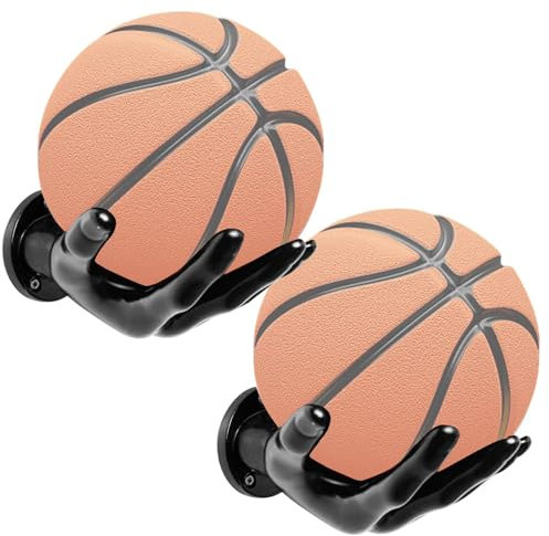 WANSHI Basketball Wandhalterung, Schwarz, Kreativ, Hart, Kunststoff, Wandmontage, 20x15x5 cm