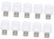 HOMSFOU 10 unidades USB luz nocturna USB luces ambiente coche LED luces interior monitor barra de luz USB portátil coche escritorio USB adaptador USB mesa con USB portátil