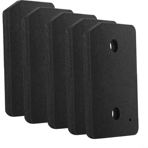 BlissfulAbode Confezione da 5 filtri di ricambio per asciugatrici a pompa di calore Miele serie T1, 207 x 157 x 30 mm, filtro in spugna in schiuma per zoccolo